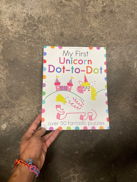 Unicorn Dot-to-Dot Activity Book, Used a Tad