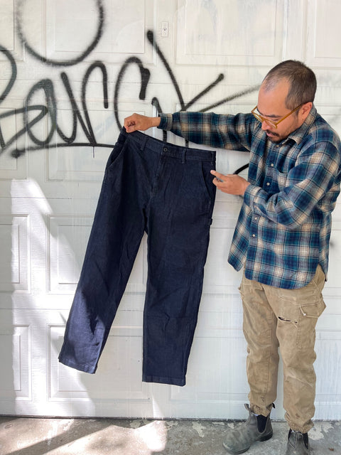 Uniqlo Wide Fit Work Pants Jeans, Size M Waist 30-33"