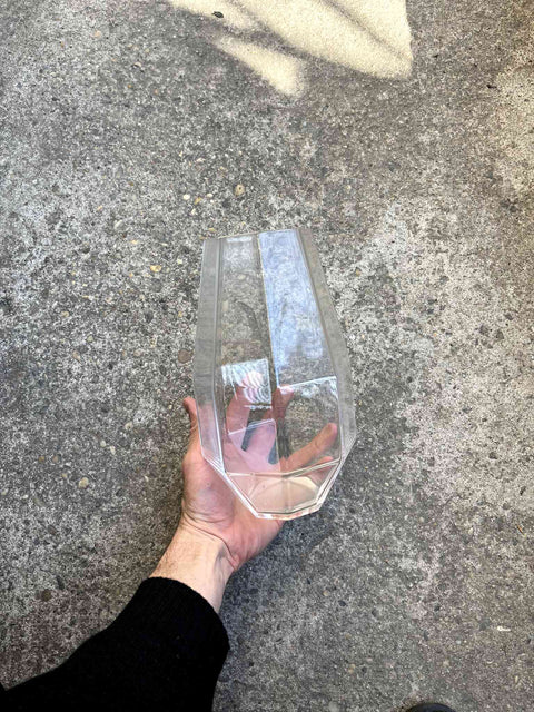 Uniquely Shaped Geometric Glass Vase