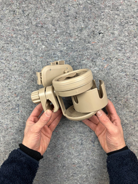 Universal Retractable Stroller Cup Holder with Phone Holder