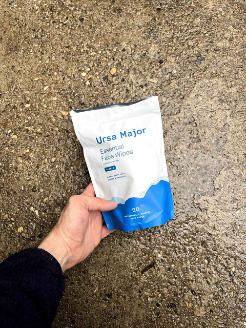 Ursa Major Face Wipes, Opened