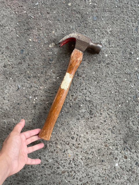 Used Wooden-handle Hammer