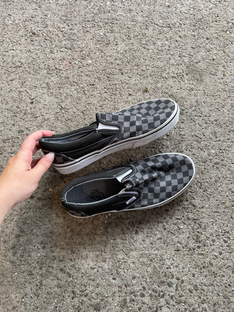 Vans Checkered Slip-Ons, Sz US 8M/9.5W, EU 41
