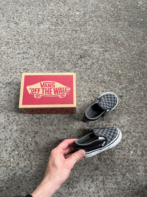 Vans Toddler Checkerboard Slip-Ons, Size 5