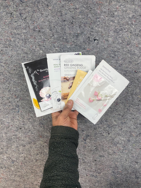 Variety Of Facial Sheet Masks