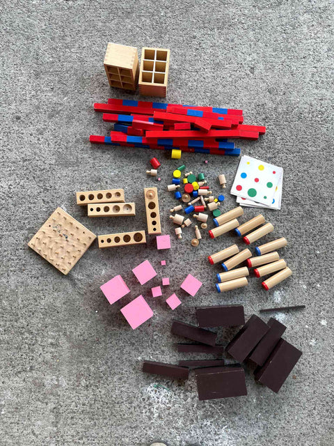 Various Montessori Blocks Set