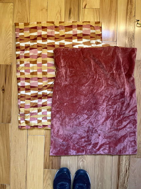 Velvet Geometric Comforter and Pillow Cases