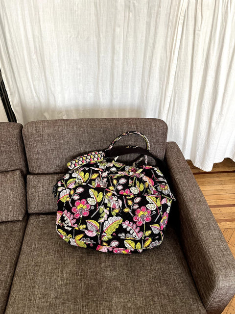 Vera Bradley Quilted Travel Tote Bag