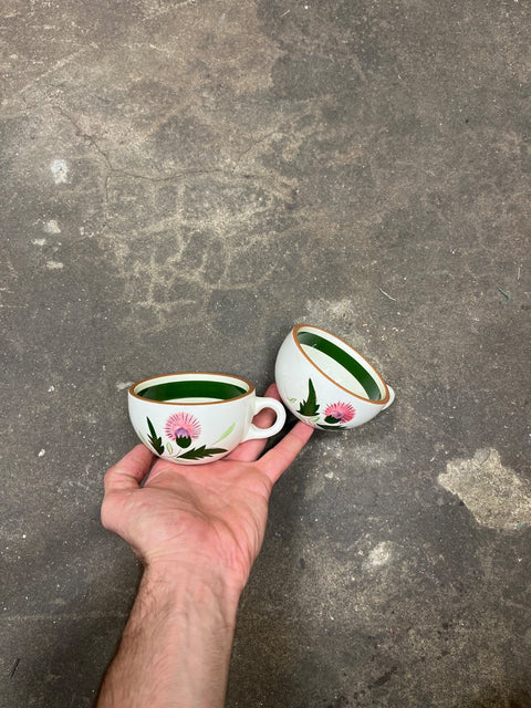 Very Pretty Floral Ceramic Teacups