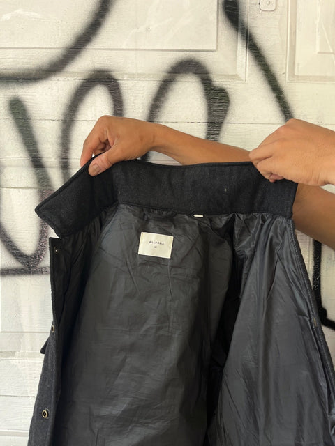 Very Sexy Billy Reid Black Button-Up Jacket, Size M