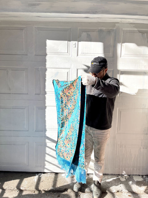 Vibrant Blue Pashmina Scarf