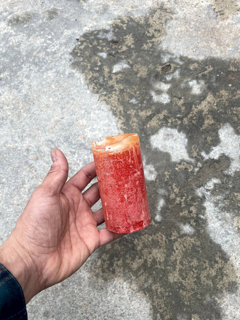 Vibrant Red Candle