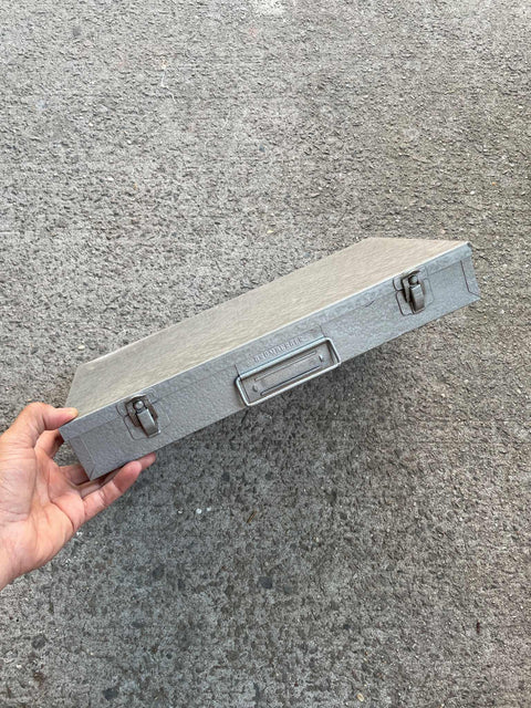 Vintage Brumberger Metal Storage Case