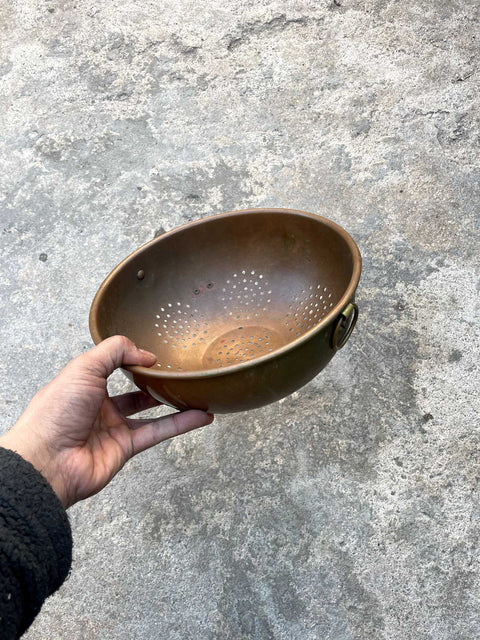 Vintage Copper Colander