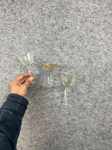 Vintage Cordial Glasses