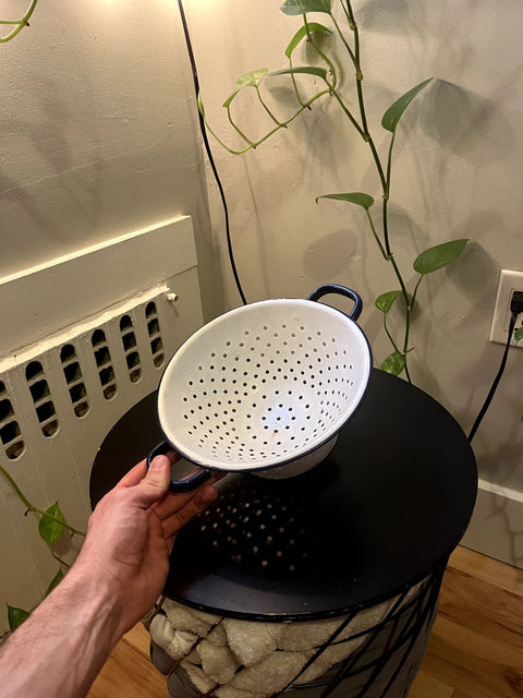 Vintage Enamel Colander
