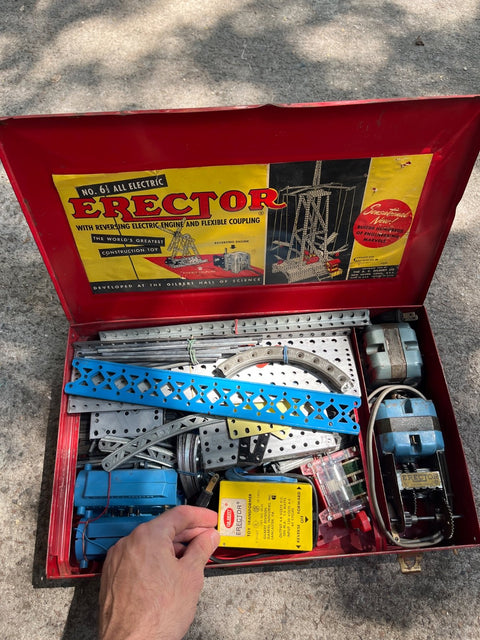 Vintage Erector Set, "The World Greatest Toy"