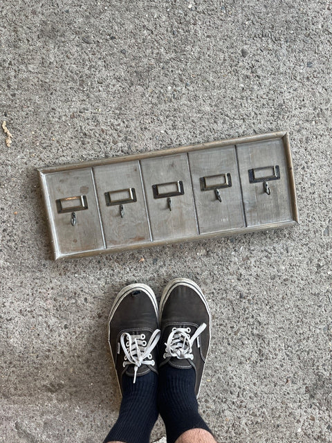 Vintage Key Holder With Hooks