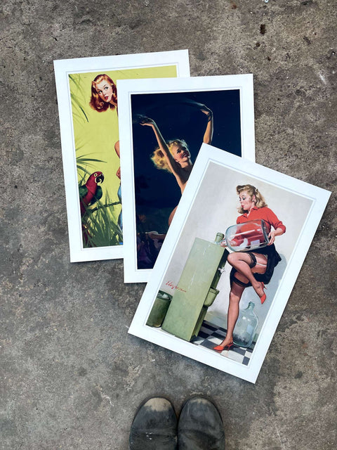 Vintage Pin-Up Art Prints 2