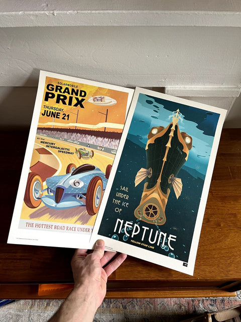 Vintage Posters Set, 10x17"