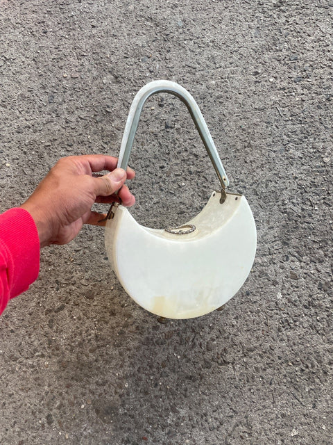 Vintage Shell-like Crescent Bag