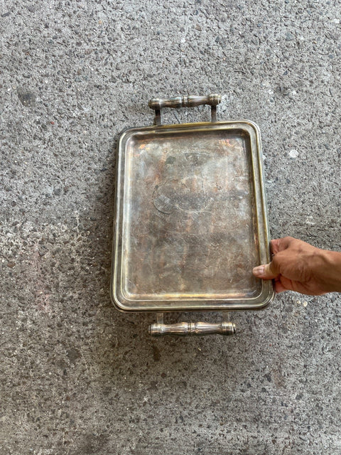 Vintage Silver Serving Tray