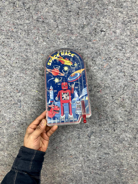 Vintage Space Race Pinball Toy