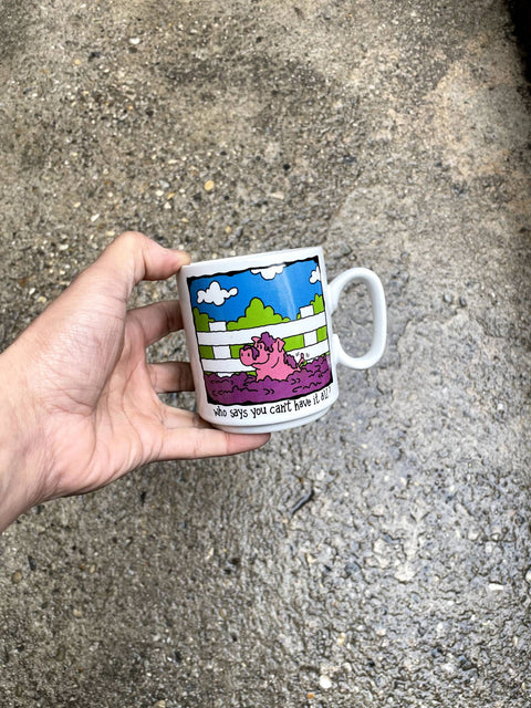 Whimsical Pig Coffee Mug