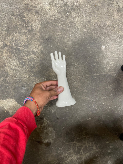 White Ceramic Hand Display