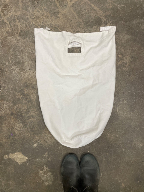White Cotton Laundry Bag