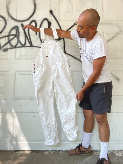 White Dickies Overalls for a future painter, size SM