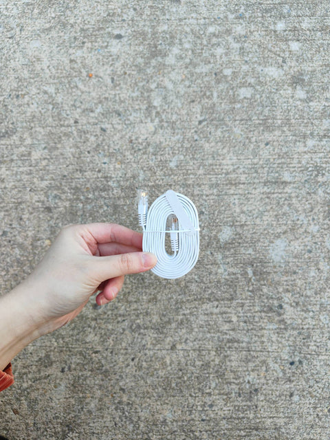 White Ethernet Cable