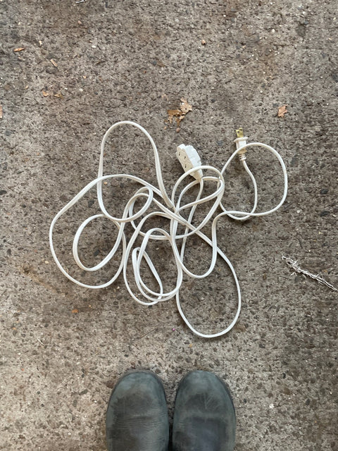 White Extension Cord