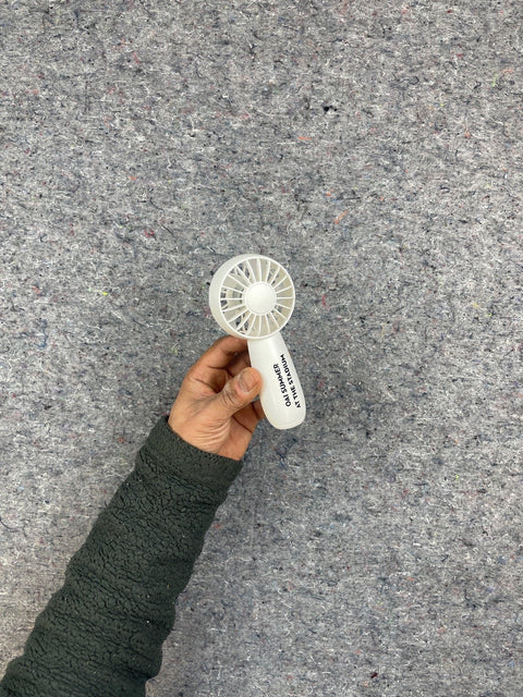 White Handheld Fan, USB-C