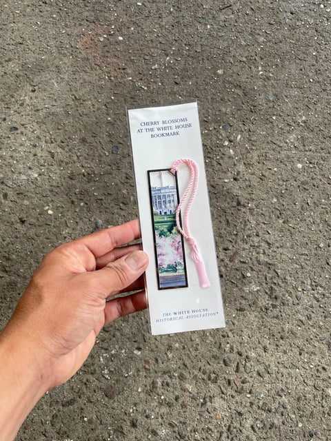 White House Cherry Blossom Bookmark