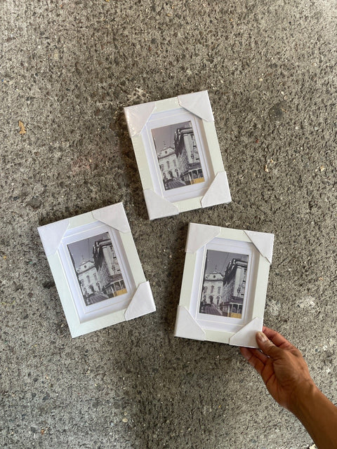 White Picture Frames Set, 3x5”