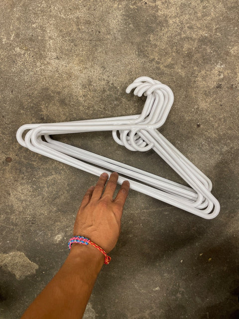 White Plastic Hangers