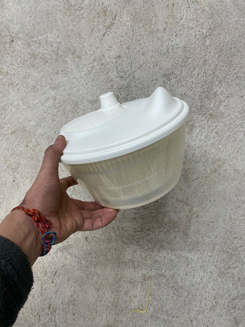 White Plastic Salad Spinner