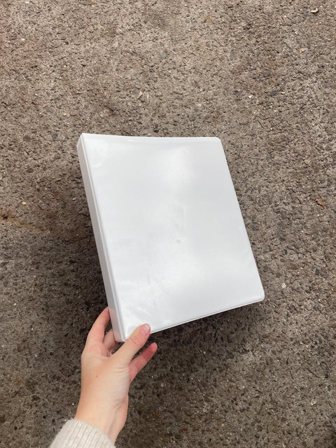 White Staples Binder