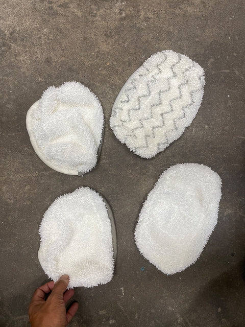 White Steam Mop Pad Refills