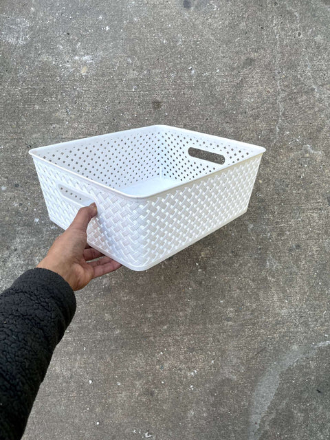White Storage Basket