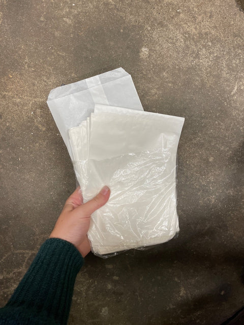 White Wax Paper Pastry Bags