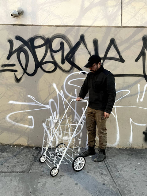 White Wire Shopping Cart