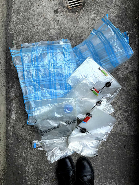 Whole Bunch Of Storage Bags Of Various Sizes, Some You Can Vacuum Too