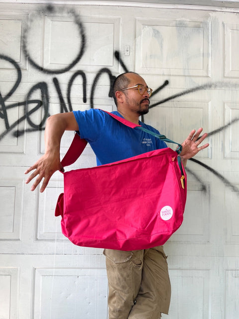 Whole Foods Pink Insulated Shoulder Bag