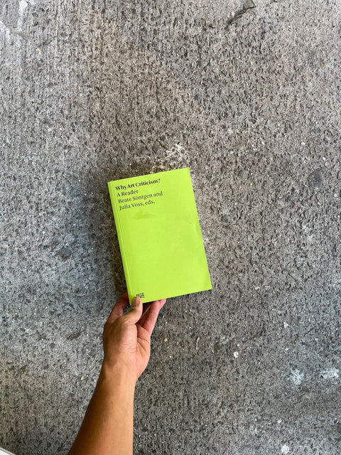 Why Art Criticism? Book