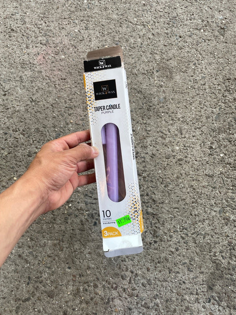 Wick&Wax Purple Taper Candles