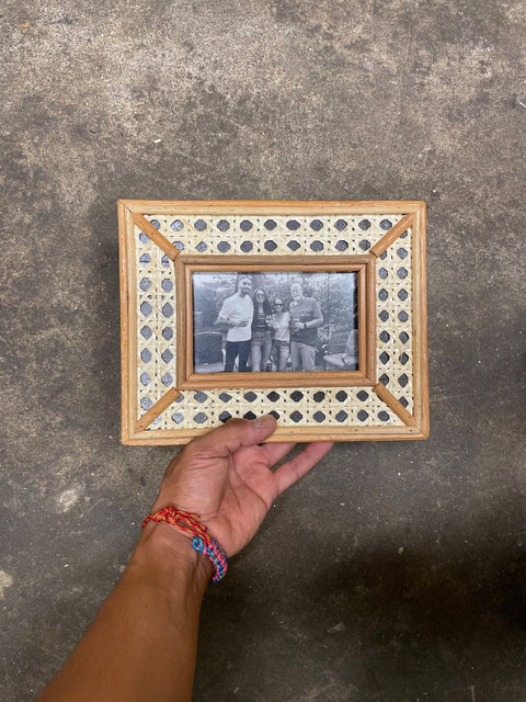 Wicker Family Picture Frame