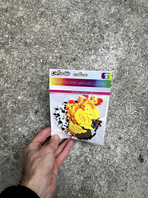 Wiggle Eye Foam Stickers