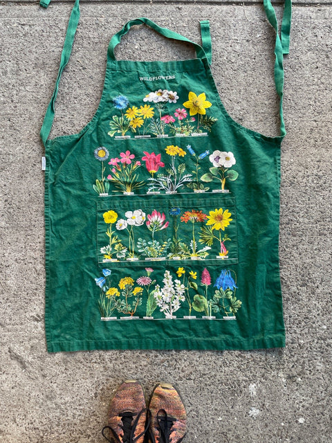 Wildflower Garden Green Apron